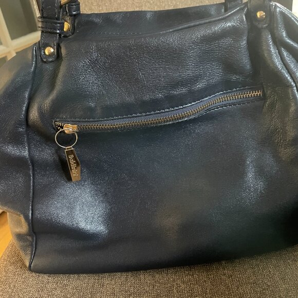 Baldinini perforated large navy leather bag - Picture 4 of 12